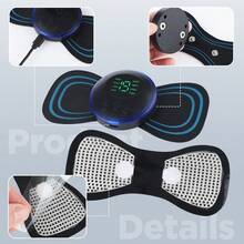 Hailicare 5pcs Massage Patches, Mini Portable Electric Massager, Pulse Neck Massager, Relieve Muscle Tension, Shoulder Neck Leg Arm Full Body Massage - View 3