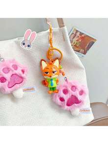 Disney Zootopia Claw Collection Keychain - Nick's Claw Popsicle Cute Cartoon Bag Charm, Premium Soft Rubber Adults, Anime Character Accessories For Backpack Purse Car Keys, Cute Zootopia Merchandise Perfect Gift For Fans - Orange - View 8
