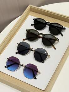 4pcs Gold, Gray, Blue, Black, Green