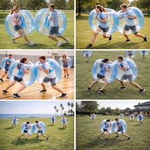 Inflatable Bumper Balls For Adults Human Hamster Balls For Adults Inflatable Lawn Game Ball 0.3mm Ultra-Thick PVC Toys Body Bumpers Ball Full Body For Outdoor Team Gaming Play (1pcs) - Blue 1pcS - View 7