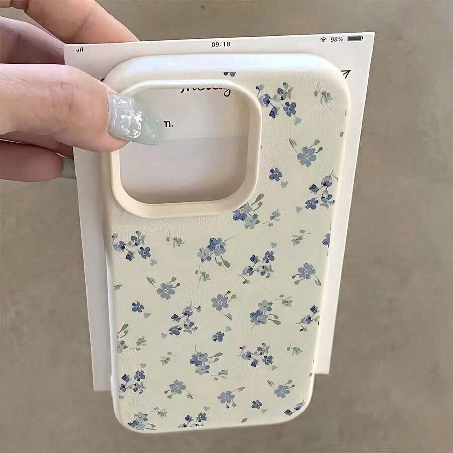 2026 Youthful And Modern Cell Phone Case, Cute, Minimalist, Luxury, With White And Pink Floral Elements, Phone Case, Cute, Pink, Minimalist, Matte White, Premium Phone Case, 1 Piece, Matte White Phone Case With Lens Protection, With 3 Cute Orchid Flower Patterns, Compatible With 16 Pro 15 14 Plus 13 12 11, Water Resistant, Shockproof, Drop Resistant And Scratch Resistant, Birthday Gift, International Version, Not The National Version - 多色 6 - 查看 1