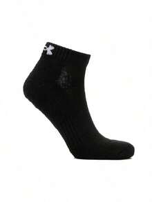 Under Armour جوارب رياضية للجنسين من UA TC، عبوة من 3 قطع، قصيرة ومريحة، مناسبة للارتداء اليومي، جوارب رياضية وعصرية بسيطة، 1386312-001 - الأسود - مشاهدة 2