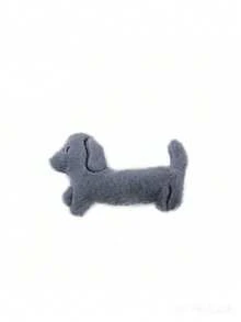 Cute Dachshund Shaped Plush Cat Toy With Built-In Crinkle Paper For Interactive Play - Multicolor - View 9