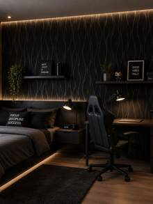Self-Adhesive PVC Wallpaper, Washable, Decorative Wood Pattern, 5m X 10m Roll, For Home Renovation And Decoration, Living Room, Bedroom, Kitchen, Furniture, Patterned Wall Covering. - F207 - 查看 7