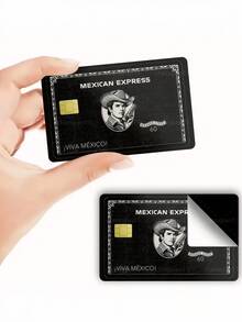 1/2/4/5/10入 墨西哥牛仔信用卡貼紙保護套，Mexican Express Long Live Party 生日禮物，PVC材質 防指紋 耐用 防刮耐磨，適合男士、女士、情侶，小晶片卡、銀行卡裝飾貼紙，信用卡、會員卡、交通卡、學生校園卡DIY - A款 - 查看 9