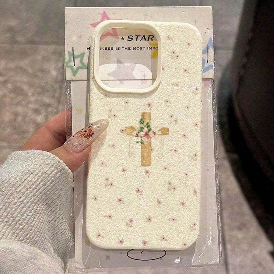 Funda para Celular con Estampado de Moda 2026 Religioso, 1 Pieza, Material TPU, Diseño Vintage con Paloma Blanca y Patrón Sagrado, Compatible con 17 Pro/17/16 Pro/15/13/12/11, S20 FE/A15/S24/A55, Note 11/Note 12/Note 13 Pro, Funda Protectora Suave Anti-Caídas de Cobertura Total - Blanco 9 - Ver 1