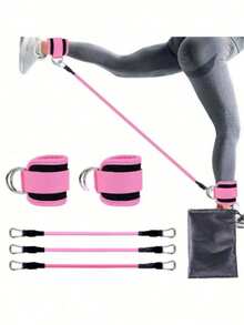 1 Set Ankle Strap Resistance Bands, Gym Weighted Leg Training Straps, Hip Trainer, Fitness Ankle Cuffs - Multicolor - View 1