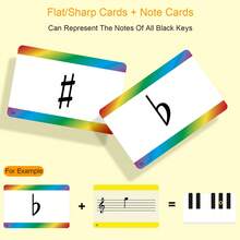Piano Sheet Music Note Poster/Piano Music Theory Poster + 54 Piano Note Flashcards, Including 2 Sharp/Flat Cards, 1 Piano Sheet Music Theory Knowledge Poster, Essential Tools For Piano Beginners And Piano Teachers - Piano Music Theory Poster & Piano Note Card Set - View 9