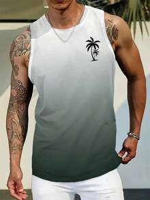 Chaleco Deportivo Sin Mangas 3D para Hombre con Estampado de Ciervo, Transpirable, Cuello Redondo, Secado Rápido, Absorbe la Humedad, Top de Verano - Negro - Ver 9