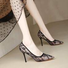 Women Flats - Beige [7CM Heel] - View 5