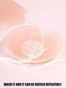 2/4/8/12pcs/Pack, With Premium Storage Box, Round Pink Invisible Nipple Covers, Comfortable And Discreet, Suitable For Bikini, Beachwear, Cocktail Party Dress, Evening Wear, Outdoor Summer Wear. - Multicolor - View 5