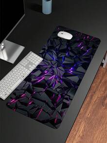1pc Cyberpunk Large Keyboard & Mouse Pad | Waterproof, Non-Slip, Wear-Resistant Rubber Base | High-Definition 3D Print, Fade-Resistant | Suitable For Gaming, Desktop, Laptop, Desk Decor | E-Sports, Office, Student Tech Desktop Accessory | 4 Sizes Available (S/M/L/XL) - A - View 5