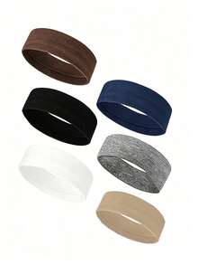 Men's Solid Color Sweatband, Absorbent Headband, Men's Head Accessory Football Headband, Baseball Accessory, Unisex Gift - Multicolor - View 10