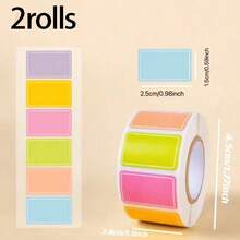 500pcs/Roll Color Coded Index Label Stickers, Durable Self-Adhesive Labels, Easy To Organize, Mark And Create Name Tags, Reusable, Suitable For Office, School, Home, Office Supplies, Stationery, Gift Wrapping - One Size Fits All - View 12
