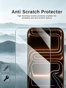 4片裝 HD 鋼化玻璃螢幕保護貼，適用於 iPhone 17 Air 16 15 14 13 12 11 X/XS Pro Max 系列 - 無色 - 查看 7