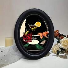 1件 3D黑色橢圓形復古相框,手工印花圖案轉印,萬聖節裝飾,感恩節裝飾,附掛鉤,迷人家居創意禮物 - 1 - 查看 8