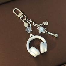 Musical Note Keychain Creative Pendant Style Music Earphone Shape Exquisite Phone Chain Personalized Backpack - Birthday Gift - Holiday Gift - Gift - Giveaway - Perfect Gift - Ideal Gift - Surprise Gift - Multicolor - View 2