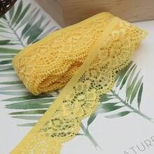 5碼 1英吋寬蕾絲彈性飾邊蕾絲緞帶 蕾絲邊裝飾 縫紉手工藝 婚禮派對裝飾 衣物內衣裝飾 蕾絲手工配件 DIY - 蕾絲花邊 - 查看 29