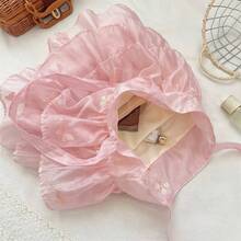 3-Color Tulle Cake Tote Bag, Multi-Layer Ruched Artistic Girl Travel Carry-On Shoulder Bag, Highly Attractive Tulle Girls Bag - Multicolor - View 7