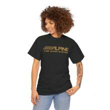 Alpine Car Audio Subwoofers Amps Men'S T-Shirts American Size Tee Shirt - 黑色 - 查看 3