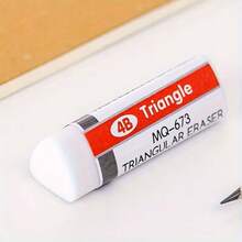 5pcs, Triangle Black & White Erasers, 4B Erasers Random, Used For Office Art Students Cleaning Stationery, Office Supplies, Learning Supplies, Home Supplies, Back To School Gifts, School Office Stationery, - A - View 7