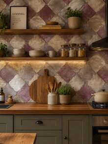 Self-Adhesive PVC Wallpaper, Washable, Decorative Wood Pattern, 5m X 10m Roll, For Home Renovation And Decoration, Living Room, Bedroom, Kitchen, Furniture, Patterned Wall Covering. - F201 - 查看 4
