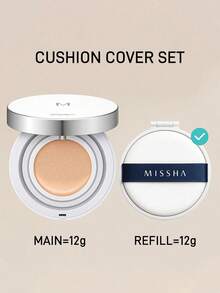 MISSHA 液態粉底液 LSF45/PA+++，雙重保濕、長效遮瑕、完美光澤，非常適合節慶、送禮、婚禮、夏季、情人節與度假（含可替換裝版本） - #21 BRIGHT COLOR - 查看 4