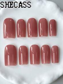 Zysa 10pcs Handmade Nails Press On Nails Short Nails For Summer Vacation Graduation Party - Multicolor - View 2