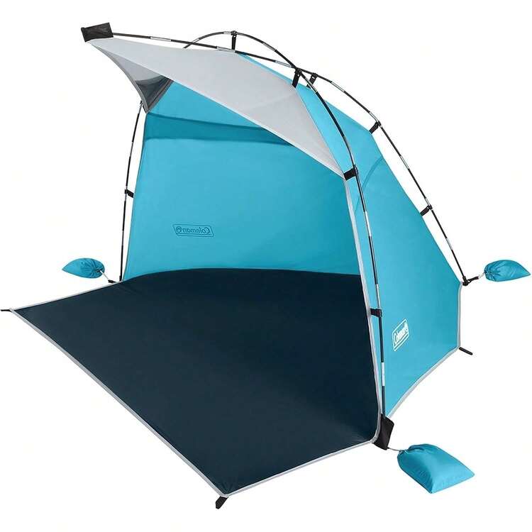 Coleman Skyshade Portable Sun Shelter, Easy Setup With Pre-Attached Poles, Canopy Provides Cover From Sand & Sun, Great For Beach, Park, Tailgating, Variant 1 - Contains Pfas - View 1