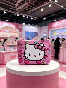 Monedero lindo para niña, bolsa con cremallera, bolso de unicolor, bolsa de almacenamiento pequeña con patrón de animales, bolsa de maquillaje conveniente, disponible en rosa, púrpura y múltiples colores, compacta y práctica, adecuada para la escuela y el uso diario. - Multicolor - Ver 13