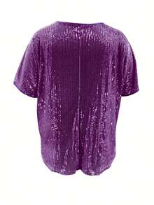 Plus Sizes - Plus Sizes - Women's Plus Size Clothing Tops - Purple - View 3