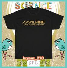 Alpine Car Audio Subwoofers Amps Men'S T-Shirts American Size Tee Shirt - 黑色 - 查看 2