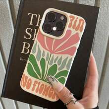 1 buah Casing Ponsel Bahan TPU Anti Hujan Tanpa Bunga Warna Kontras Motif Bunga Cocok Untuk iPhone 17 Pro Max/17/16 Pro Max/15/13/12/11/ S20 FE/A15/S24/A55/ Note 11/Note 12/Note 13 Pro Pelindung Ponsel Soft Shell Anti Jatuh Cakupan Penuh - Putih - View 2