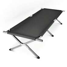 Outdoor Portable Folding Camping Cot, Black And Green Dual Color Options, Simple Folding Bed For Camping And Napping - Black - View 9