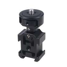 Triple Cold Shoe To 1/4 Inch Screw Rod Expansion Bracket Extend Hot & Cold Shoe Mount For Fill Light Microphone Photography Gear - View 3