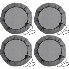 4pcs/Set Bucket Mosquito Net Cover, Garden Outdoor Rain Barrel Mesh Cover, Sieve Protective Cover, Filter Protective Net, Water Tank Sieve Protective Cover, Suitable For Summer Outdoor Yard Bucket Anti-Leaf, Anti-Mosquito, Anti-Dust - Black - View 10