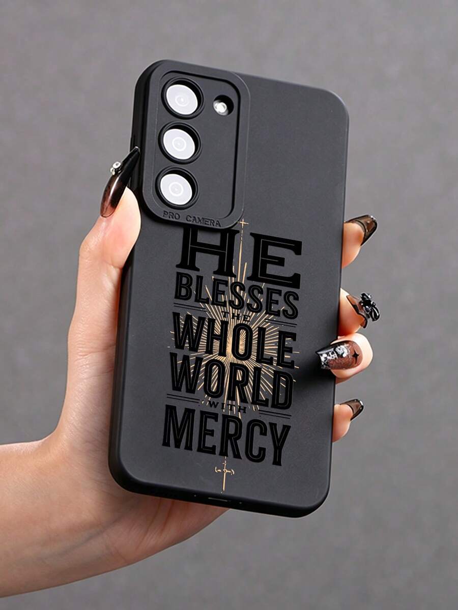 Christian Faith Cross & Sunburst Pattern Liquid Silicone Mobile Phone Case Full-Body Protection Shockproof Anti-Fall TPU Soft Rubber Case Compatible With IPhone 13 15 16 17pro 17 14 17 17pro Max &Compatible With Samsung Galaxy/A54 A14 A15 S23 S24 S24ultra S25 A07 A17 S26 A57 - Multicolor - View 1