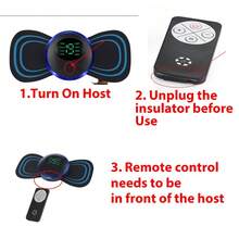 Hailicare 5pcs Massage Patches, Mini Portable Electric Massager, Pulse Neck Massager, Relieve Muscle Tension, Shoulder Neck Leg Arm Full Body Massage - View 8