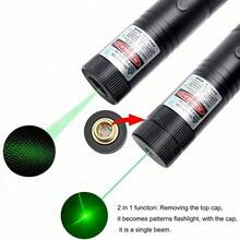 FUTUREM Green Laser Pointer Projector, USB Rechargeable, 5000mw, Green, Built-In Rechargeable Battery, 1500m Night Beam Distance - Green - View 7