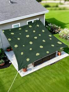 1pc Plant Leaf Floral Print Design Sunshade Awning, Outdoor Shade Cloth And Canopy, 2D Flat Printed Tent, Washable, Suitable For Garden, Camping, Beach, Yard, Poolside And More, Poles Not Included - Multicolor - View 68