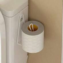 1 buah Tempat Tisu Toilet Gantung Dinding, Dispenser Handuk Kertas Tanpa Bor, Cocok untuk Pintu Lemari Dapur dan Kamar Mandi, Rak Penyimpanan dengan Perekat Belakang, Gaya Lucu - MultiWarna - View 7