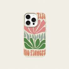 1 buah Casing Ponsel Bahan TPU Anti Hujan Tanpa Bunga Warna Kontras Motif Bunga Cocok Untuk iPhone 17 Pro Max/17/16 Pro Max/15/13/12/11/ S20 FE/A15/S24/A55/ Note 11/Note 12/Note 13 Pro Pelindung Ponsel Soft Shell Anti Jatuh Cakupan Penuh - Putih - View 5