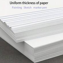 20 Sheets A4 Size 200gsm Thick White Cardstock, Premium Heavyweight Handmade Paper, Smooth Printing And Drawing Paper, Suitable For DIY Crafts, Greeting Cards, Invitations, Scrapbooking, Handwritten Art Projects, School And Office Supplies, Art Paper, Printing Paper, Writing Cardstock S - 20 Sheets Of Paper - View 2
