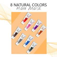 SUMIFANG Masker Pewarna Rambut Koreksi Warna Profesional, Hasil Alami, Tidak Merusak. Mengandung Minyak Alpukat, Bebas Silikon. Tersedia Berbagai Warna. Cocok Sebagai Hadiah untuk Teman, Sempurna untuk Liburan dan Pesta. 210ml - MultiWarna - View 6