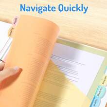 8pcs 3-Hole Binder Dividers, 8pcs Labeled Binder Dividers, 3-Hole File Folders, Letter Size, Labeled Binder Dividers, Suitable For Office, School, Home, File Storage, File Folder Binder. Only Binder Refills Sold, No Outer Shell Included - A - View 6