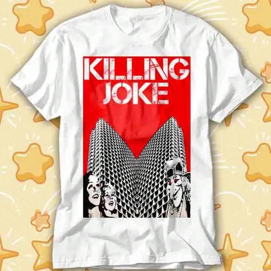 Killing Joke Turn To Red Empire Song Best Seller T Shirt 542 Pretty White Summer T-Shirt, Clothing, Casual Wear, Comfortable T-Shirts - 白色 - 查看 1