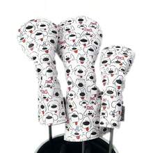 Sarung Stik Golf Kayu dengan Desain Anak Anjing, Bahan PU Tahan Air, Sarung Universal untuk Driver, Fairway Wood, Iron, dan Putter. - D - View 1