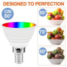 CanLing 15W RGB LED Bulb E27/E26 Spotlight GU10 Recessed Ceiling Light MR16 Pendant Light Bulb E14 4 Dynamic Modes 15 Colors Dimmable Color Changing Atmosphere Light GU5.3 Smart Remote Control Home Gaming Living Room Bedroom Party Decoration Ambient Night Light 85-265V - LED Bulb - View 7