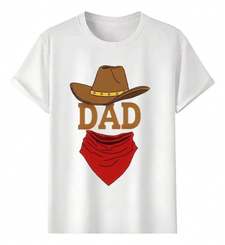 Muscle Freaks Cowboy Dad Style T-Shirt - White - View 1