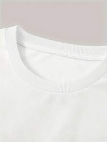 Men's Y2K Floral Print Letter A Graphic T-Shirt - Breathable Loose Fit Casual Short Sleeve Tee for Summer, Machine Washable Outdoor & Home Wear, Perfe - Weiss - Übersicht 4